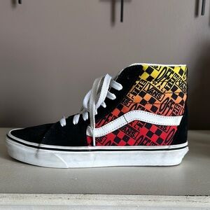 Vans SK8-HI Logo Flame Suede